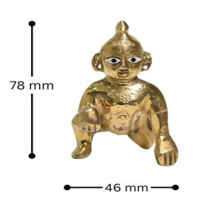 Divine Beautiful Cute Brass Laddu Gopal 2 No